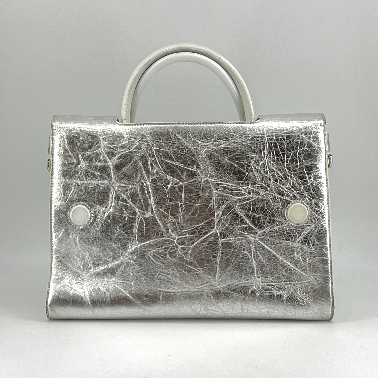 CHRISTIAN DIOR Medium Diorever silver bag