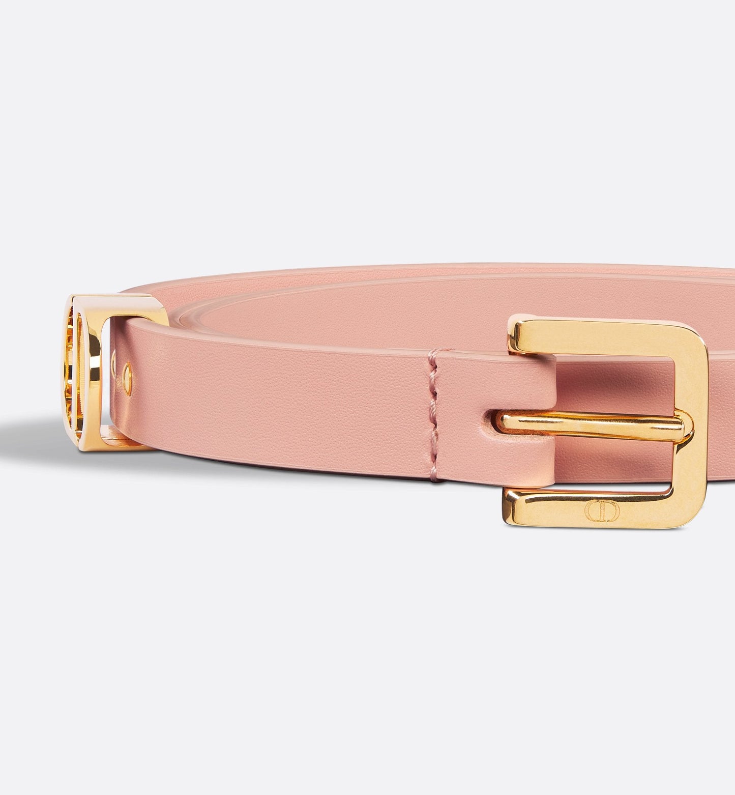30 Montaigne Loop Belt Light Pink Ultrasoft Calfskin 15 mm