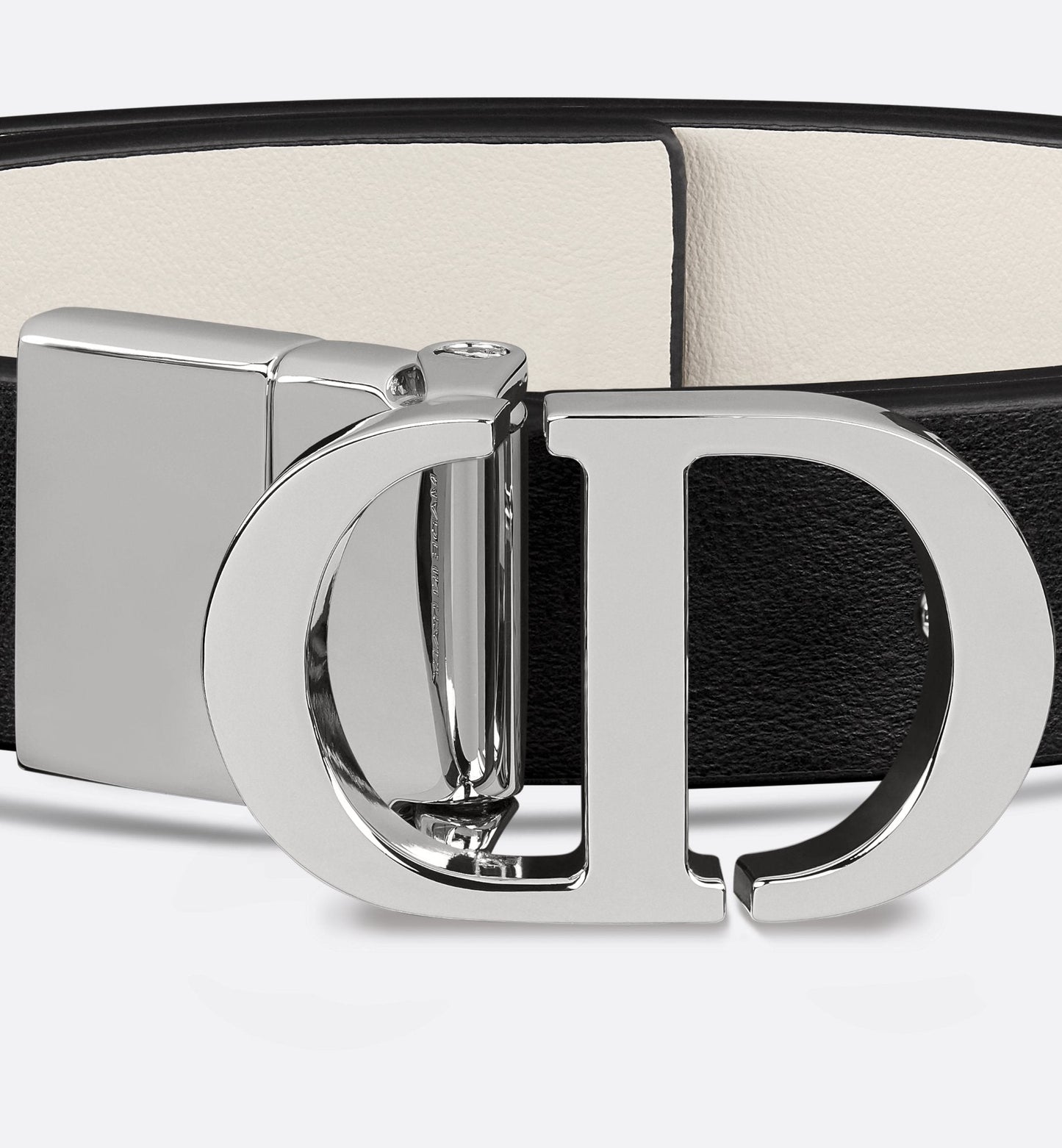 30 Montaigne Reversible Belt Black And White Smooth Calfskin 20 mm