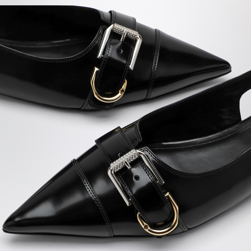 Givenchy Voyou Black Leather Slingback Women