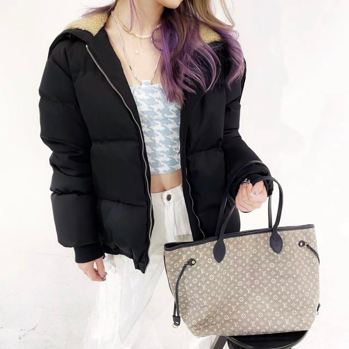 Burberry “Seafield” Quilted Down Jacket