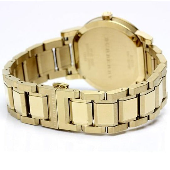 Burberry Ladies The City Yellow Gold Watch BU9033