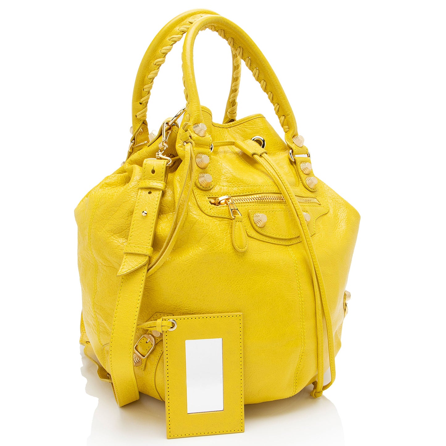 Balenciaga Agneau Giant 12 Pompon Satchel (SHF-PVMGgY)