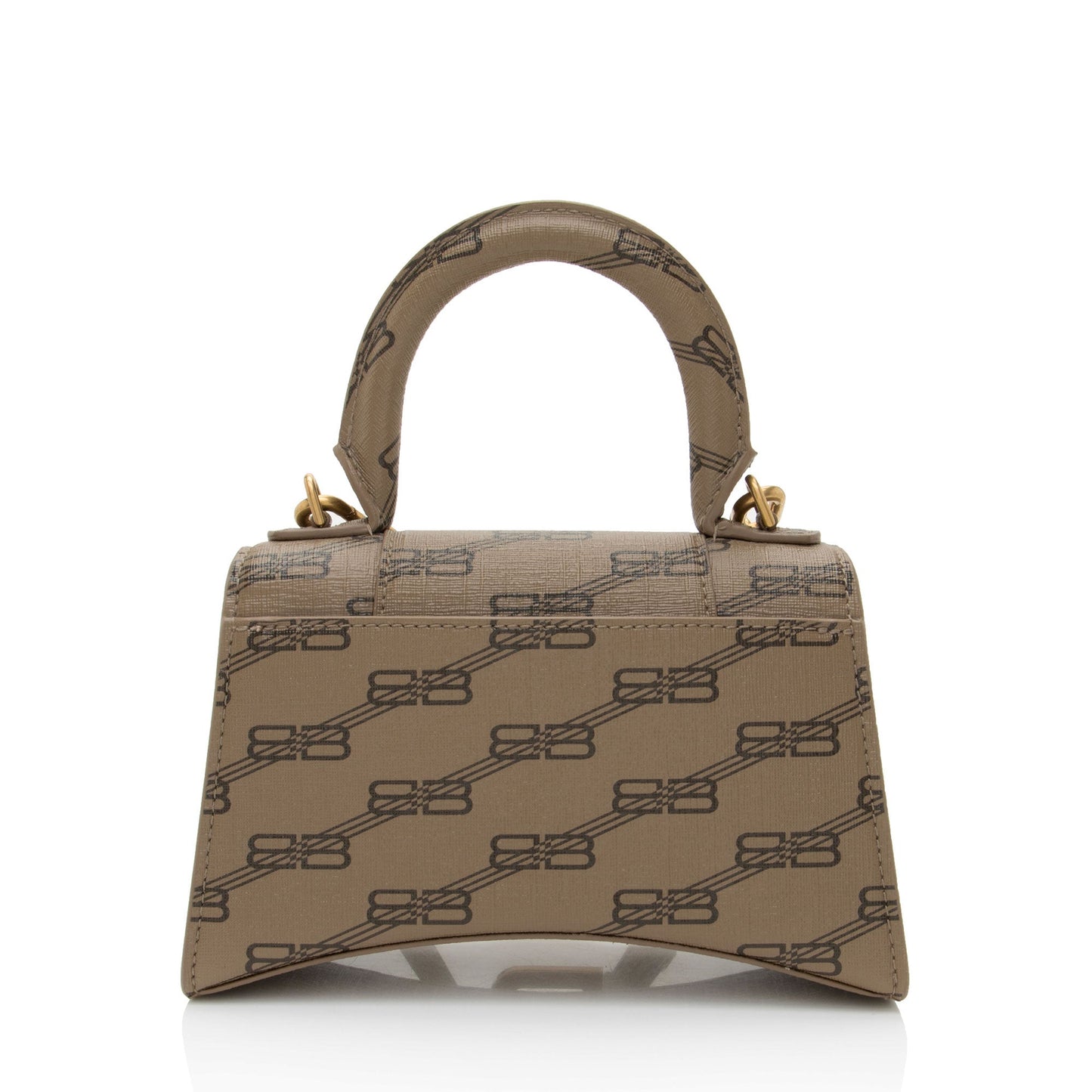 Balenciaga BB Monogram Canvas Hourglass XS Satchel (SHF-64SB4v)