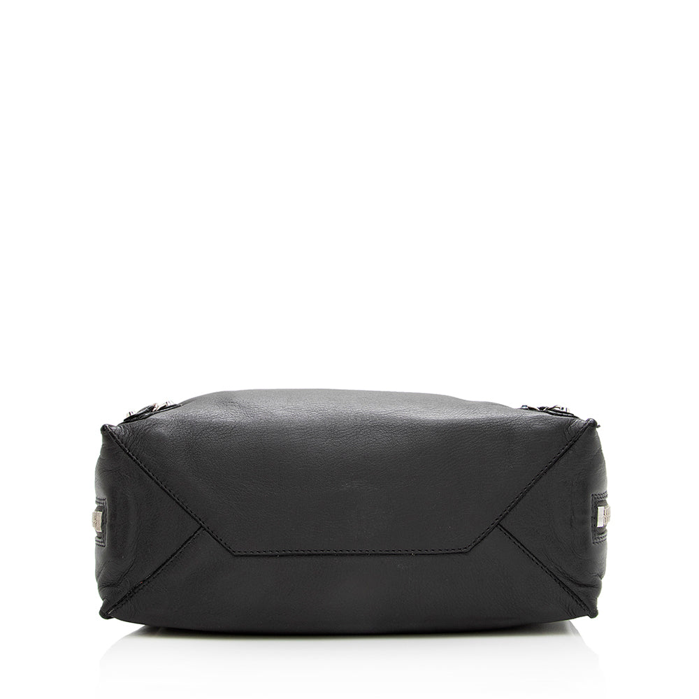 Balenciaga Grained Calfskin Papier A6 Zip Around Tote (SHF-18723)