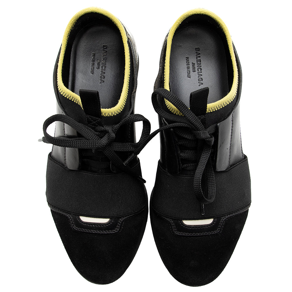 Balenciaga Leather Race Runner Sneakers - Size 6 / 36 (SHF-20418)