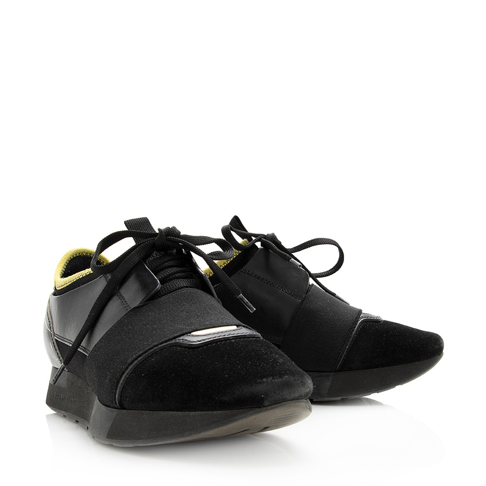 Balenciaga Leather Race Runner Sneakers - Size 6 / 36 (SHF-20418)