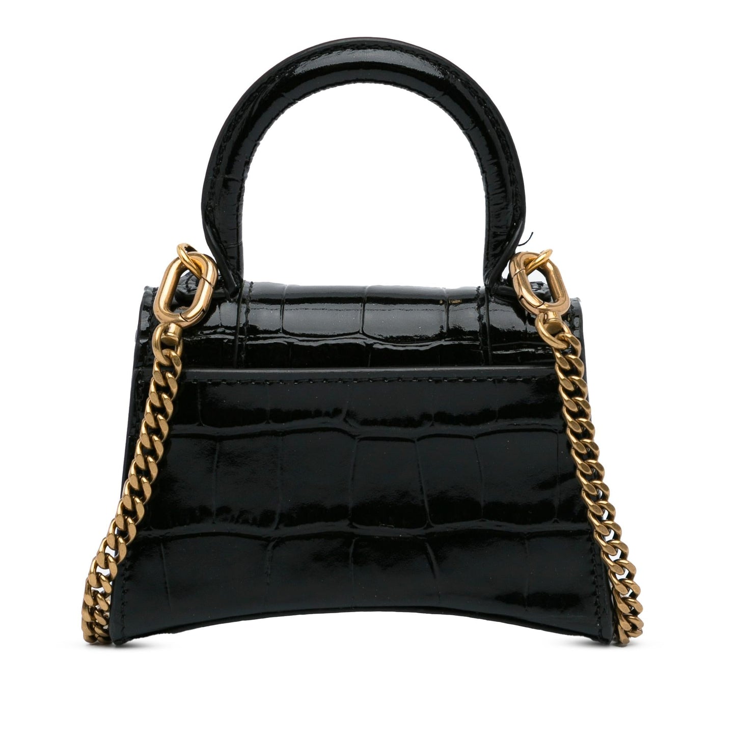 Balenciaga Mini Embossed Leather Hourglass (SHG-9K7ahx)