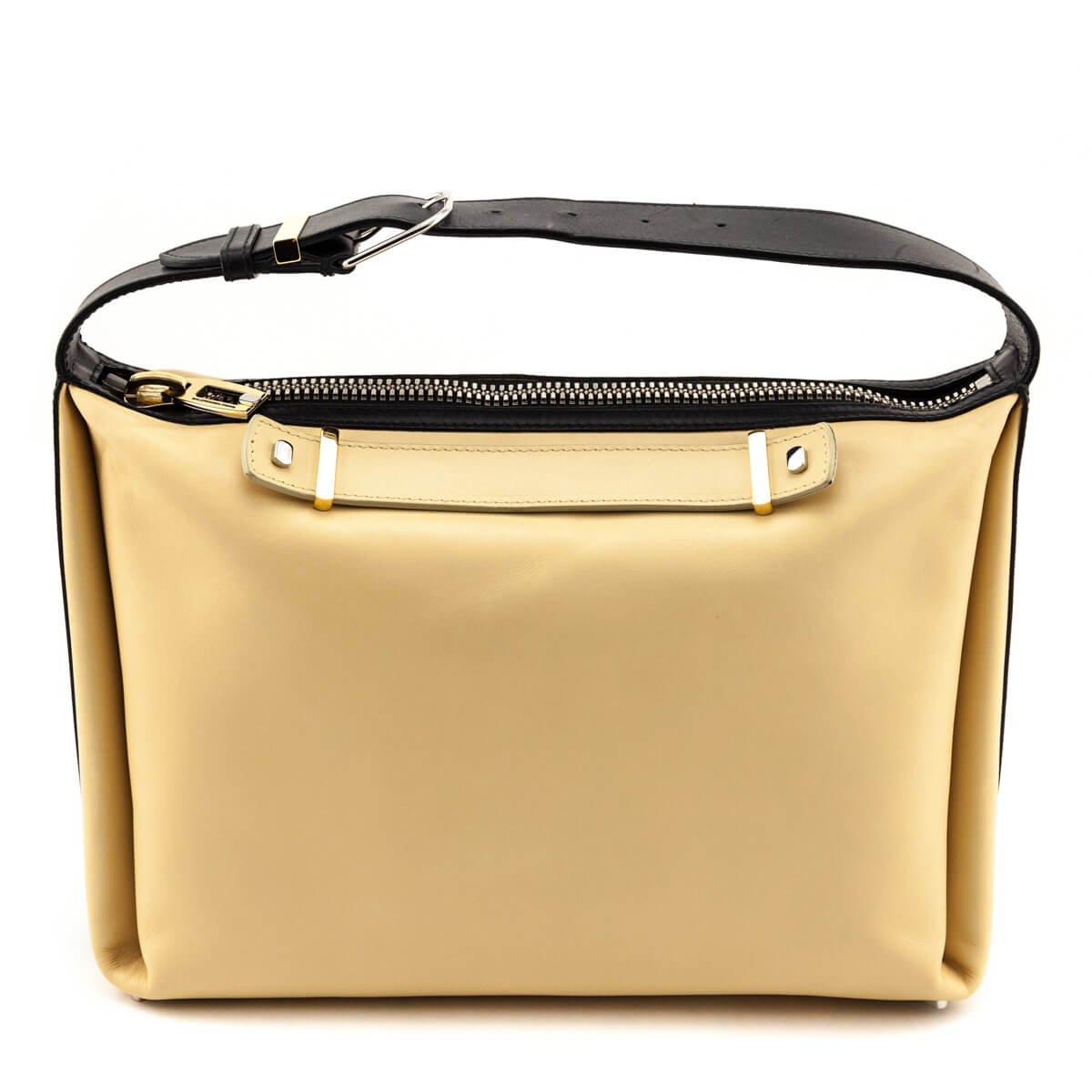 Balenciaga Beige & Black Leather Bag