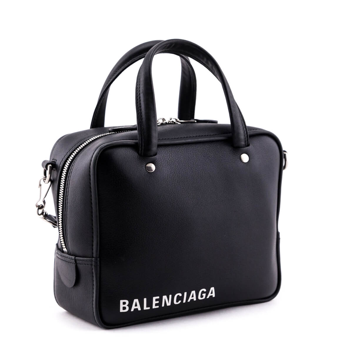 Balenciaga Black Calfskin XS Triangle Square Bag