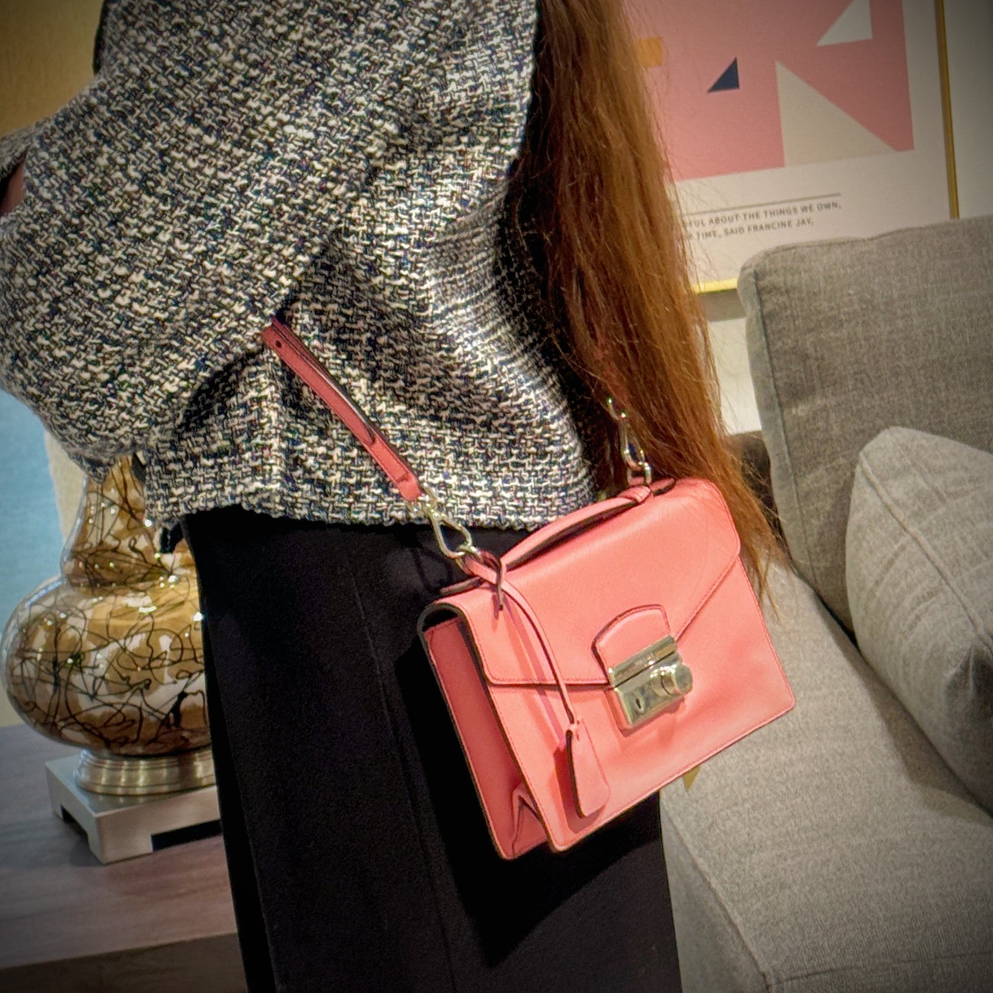 Prada Mini Saffiano Lux Sound Bag TWS