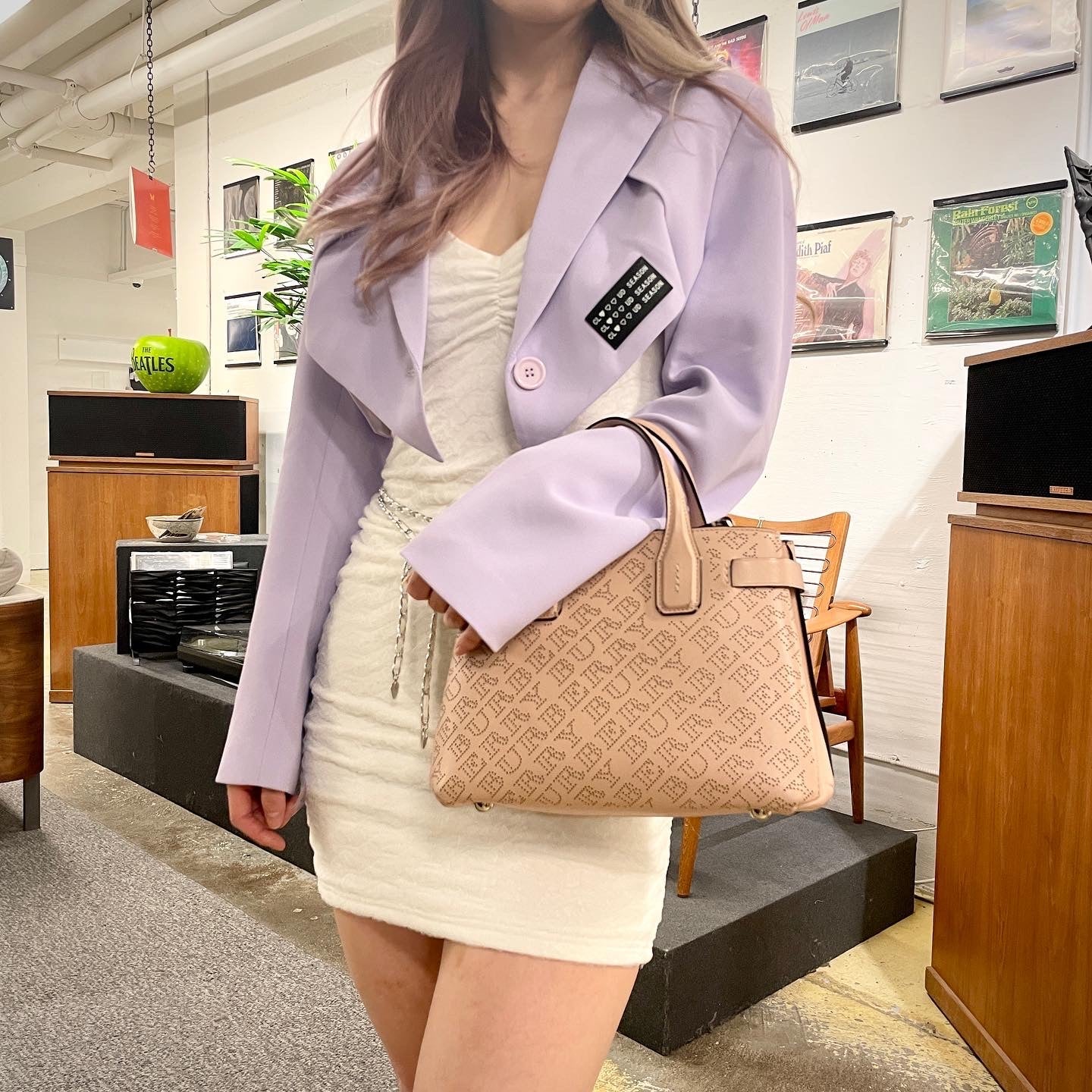 Burberry Calfskin Banner Tote
