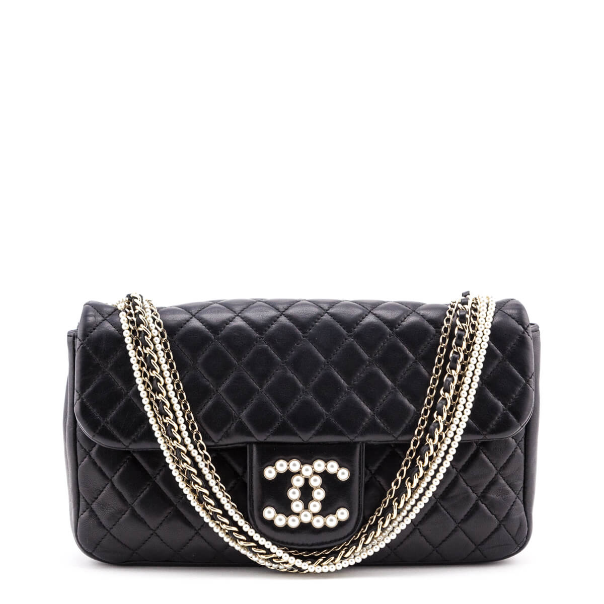 Chanel Black Quilted Lambskin Medium Westminster Flap Bag