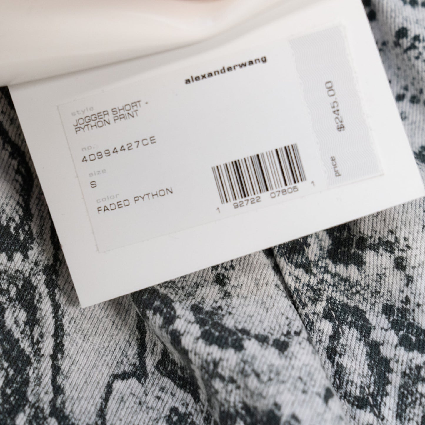 Alexander Wang Snake print shorts