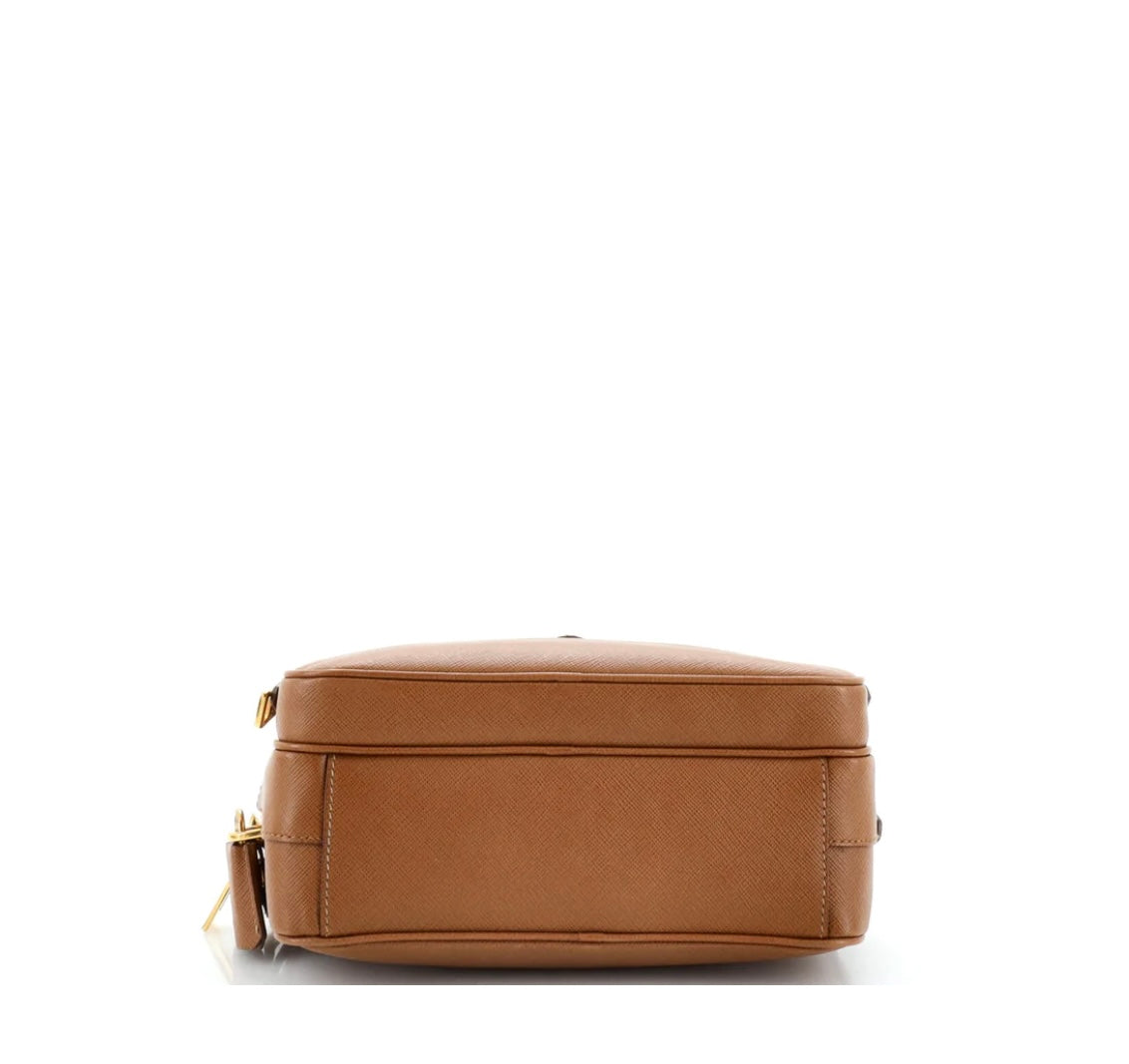 PRADA - Front Pocket Crossbody Bag Saffiano Leather Small