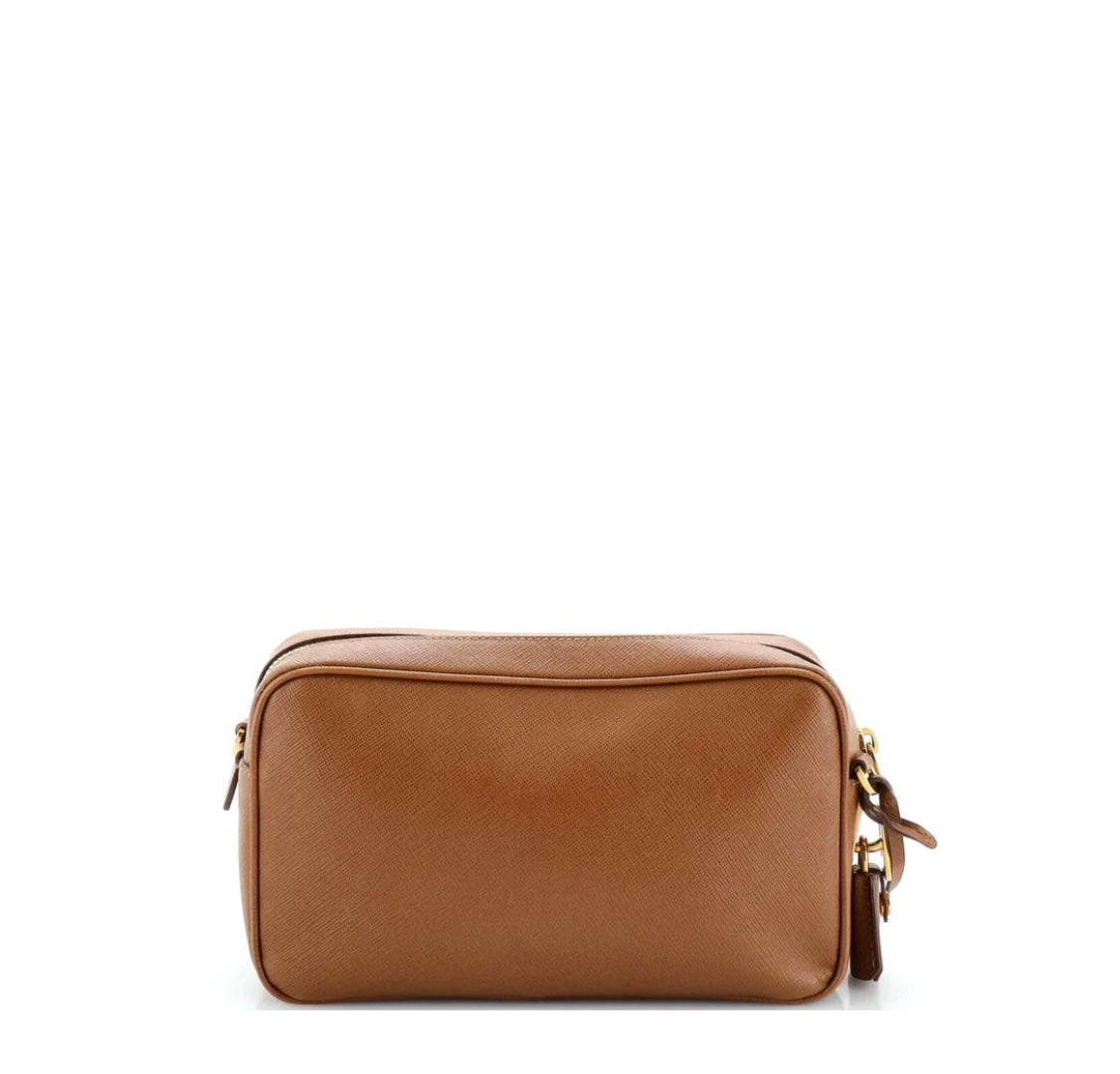PRADA - Front Pocket Crossbody Bag Saffiano Leather Small