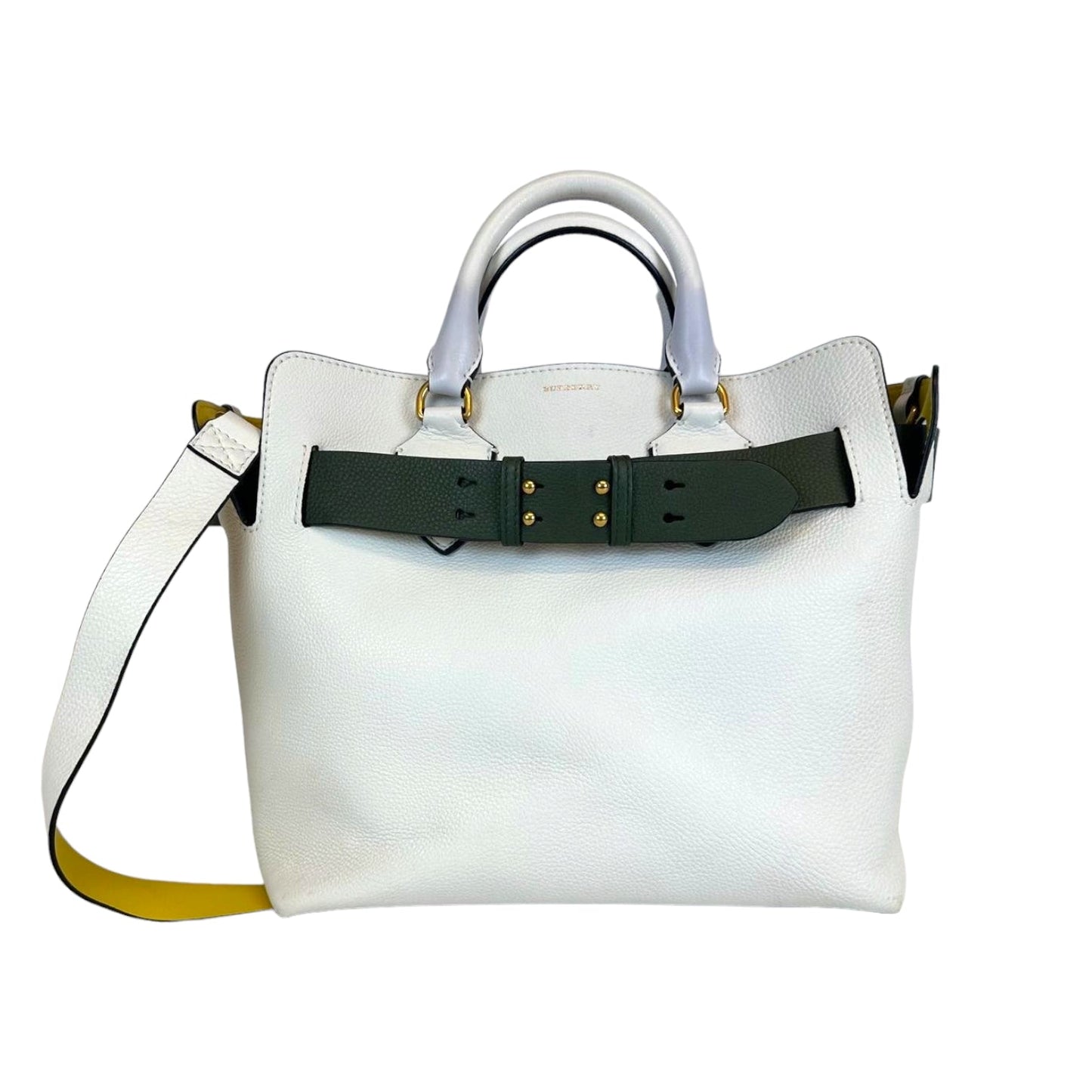 Burberry White Belt Bag Large