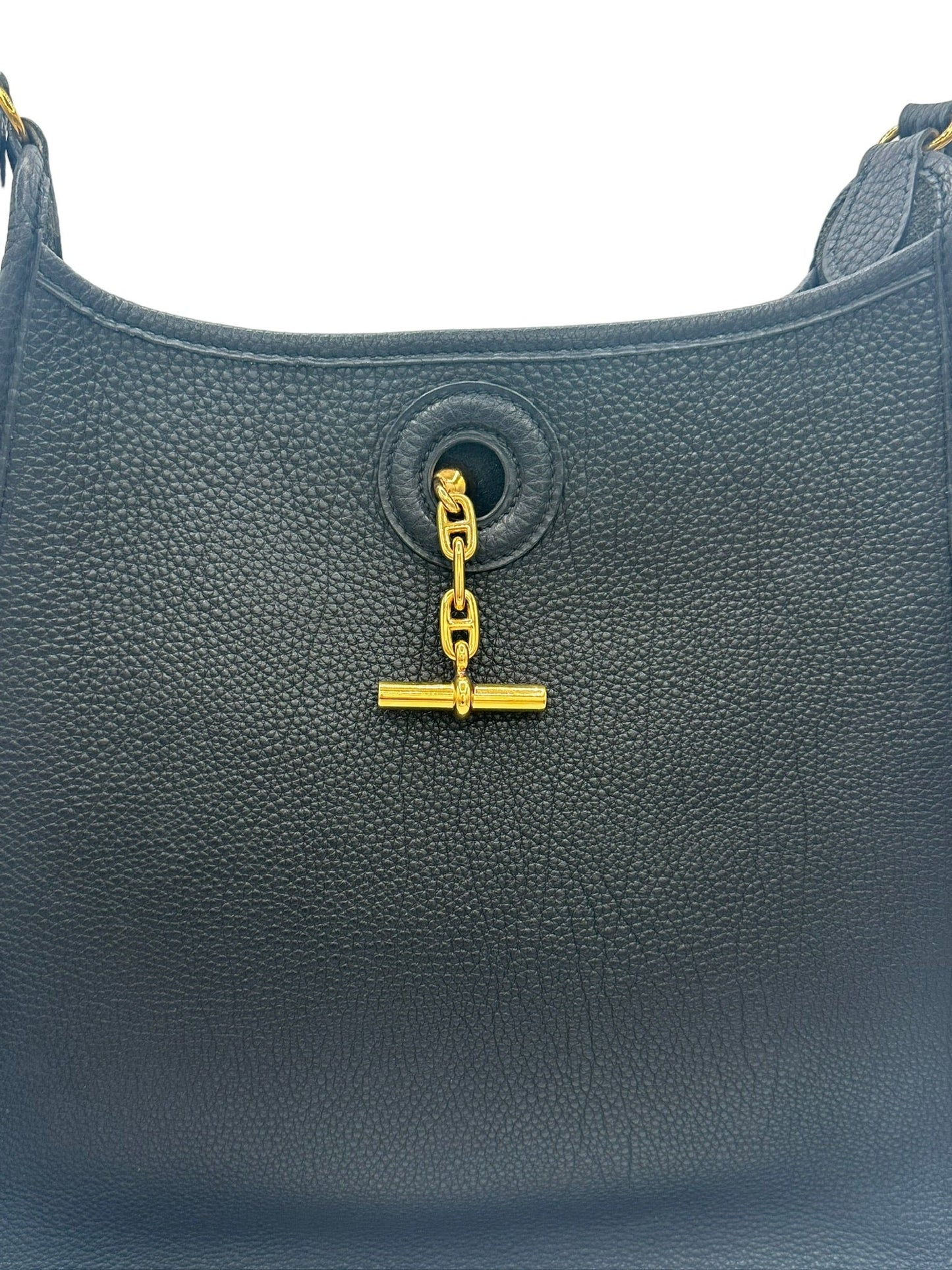 HERMES - Black Vespa PM Shoulder Bag