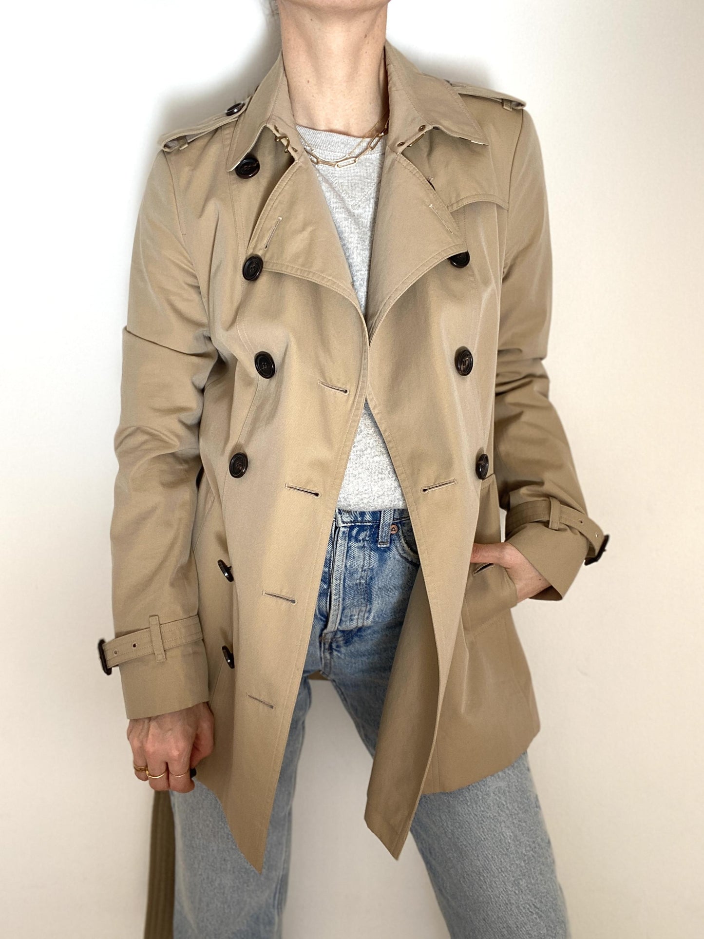 BURBERRY SANDRINGHAM TRENCHCOAT - UK 8/US 6/GER 36