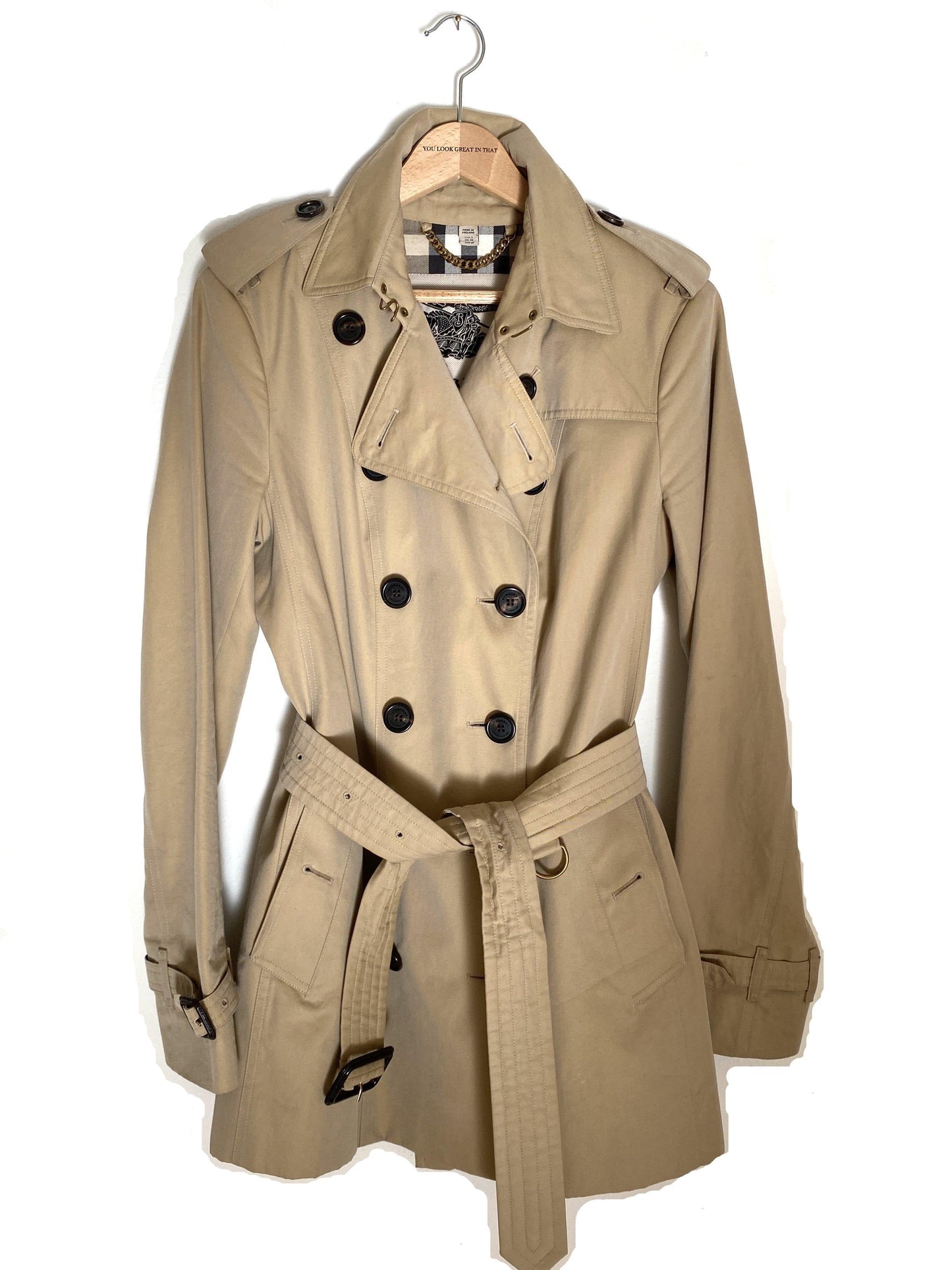 BURBERRY SANDRINGHAM TRENCHCOAT - UK 8/US 6/GER 36