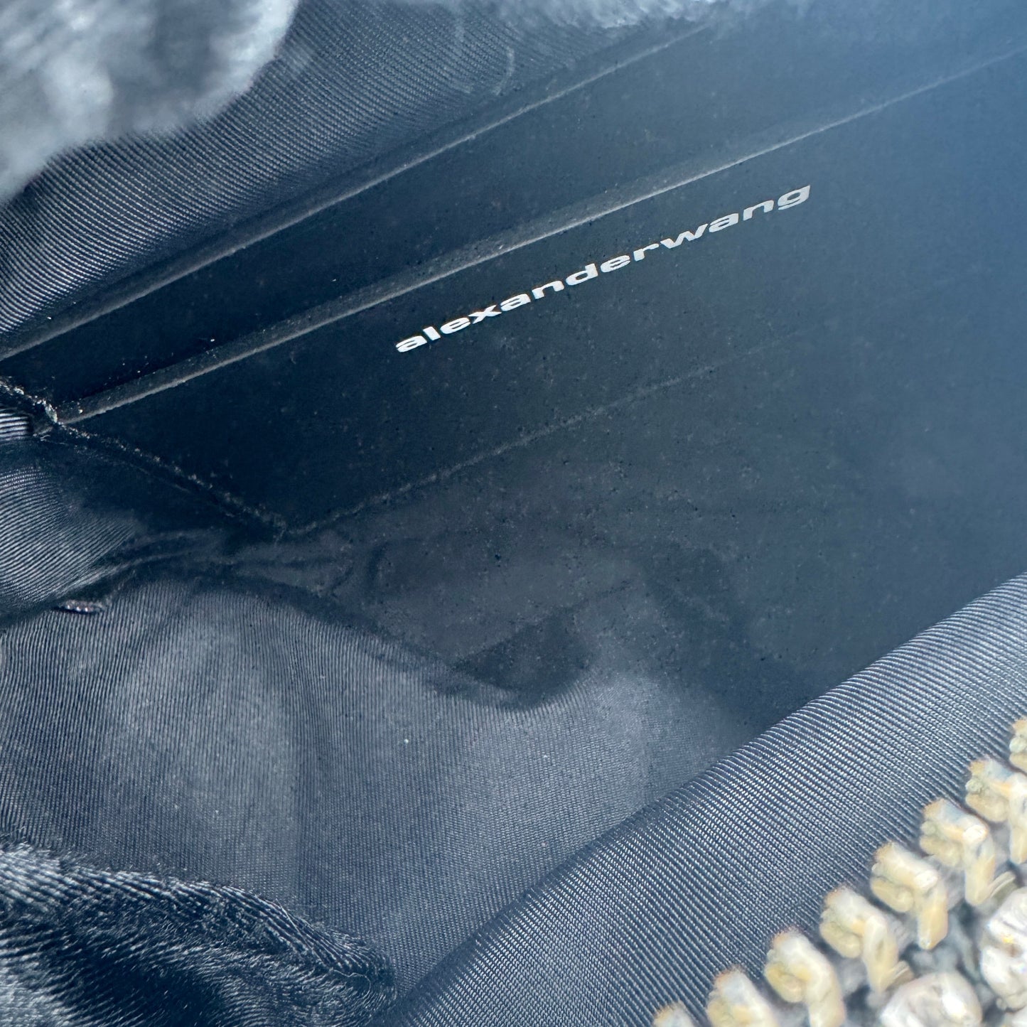 Alexander Wang Crystal Mesh Pouch Bag