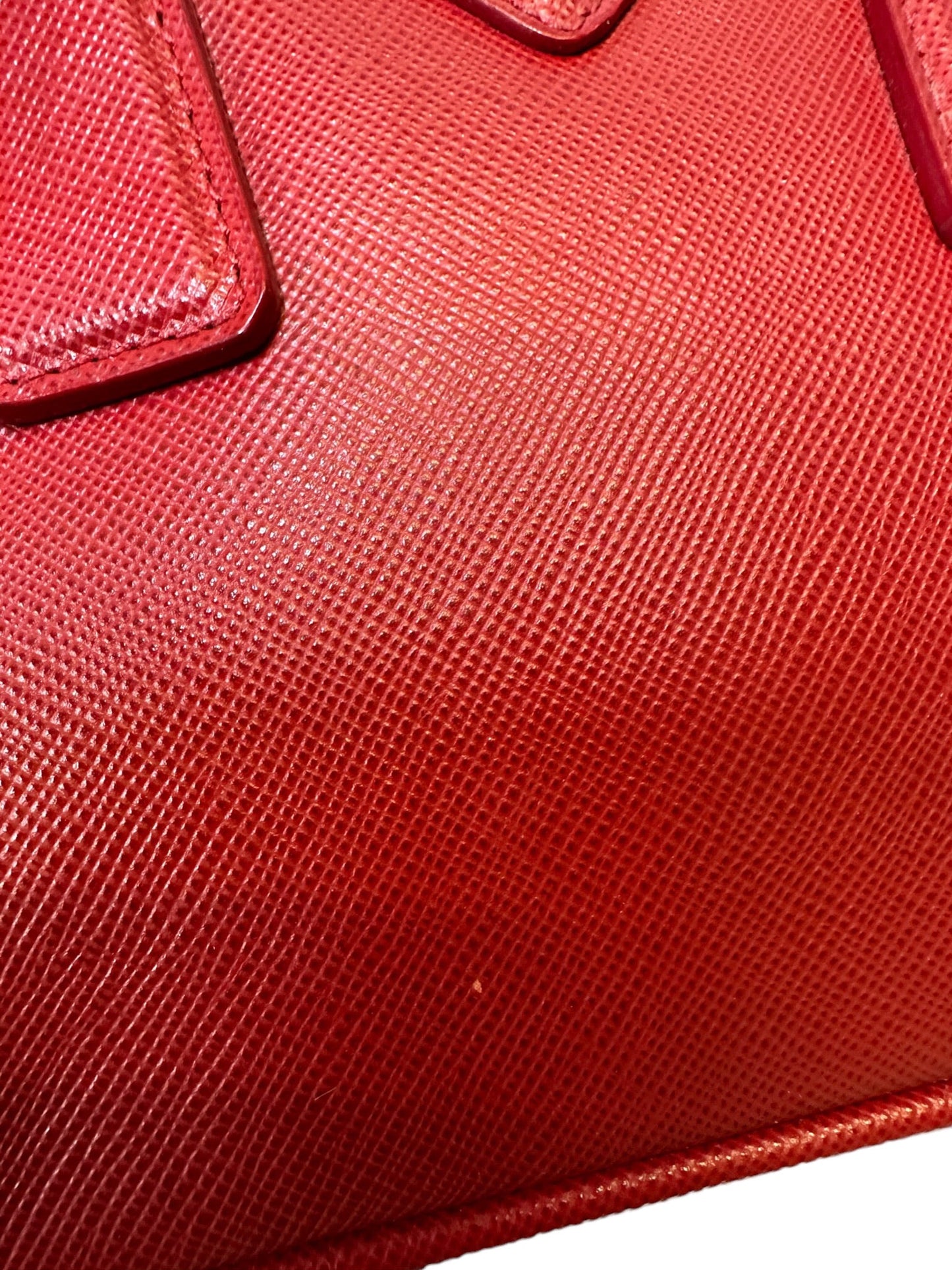 PRADA - Promenade Bag Saffiano Red Leather Mini