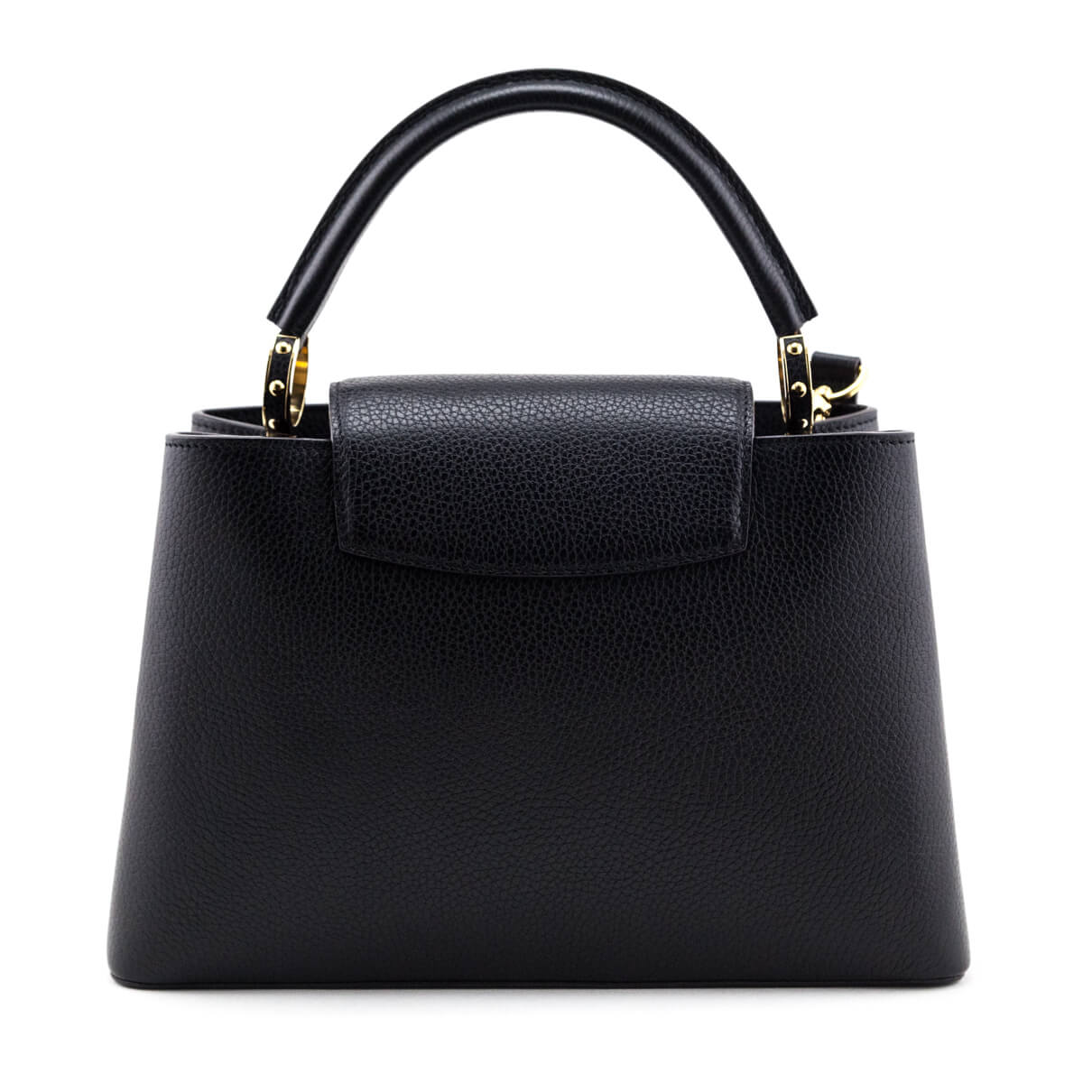 Louis Vuitton Black Taurillon Capucines PM