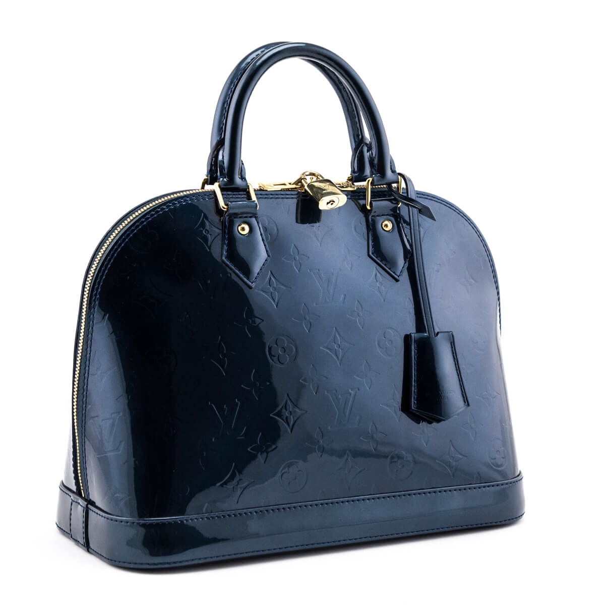 Louis Vuitton Bleu Nuit Monogram Vernis Alma PM