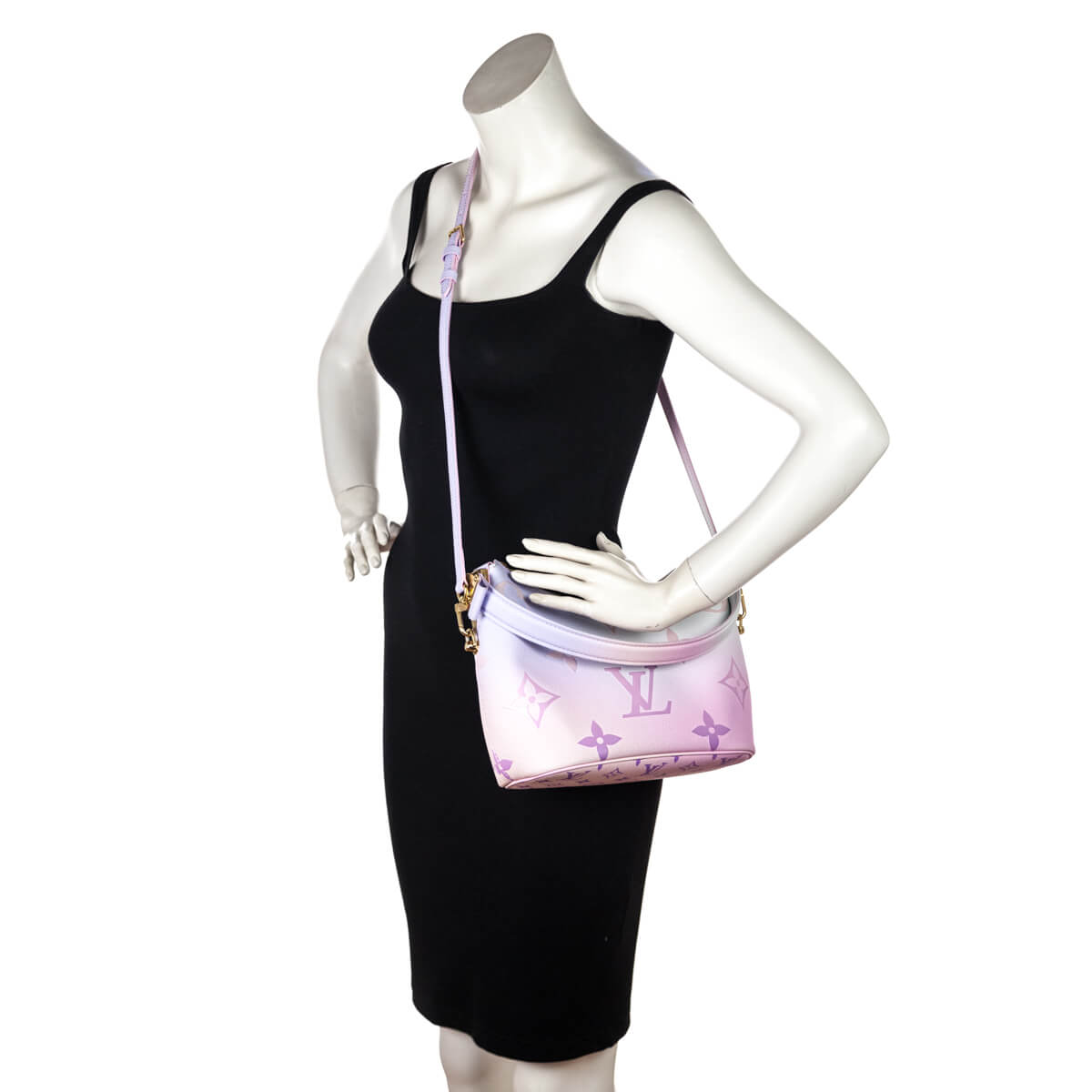 Louis Vuitton Sunrise Pastel Monogram Giant Spring in the City Marshmallow Hobo PM