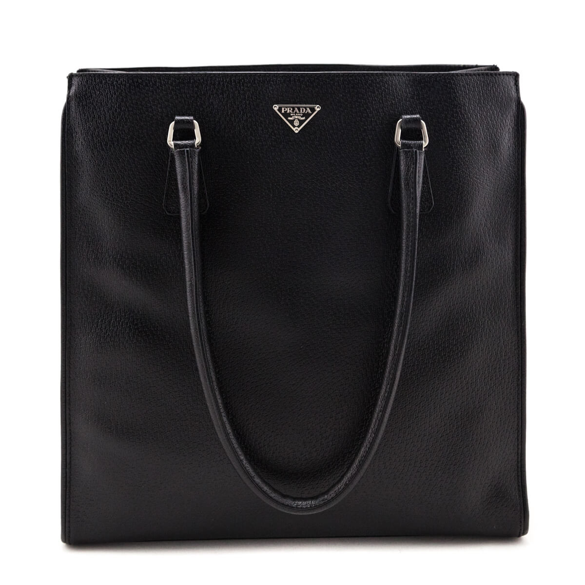 Prada Black Leather Vintage Cinghiale Tote