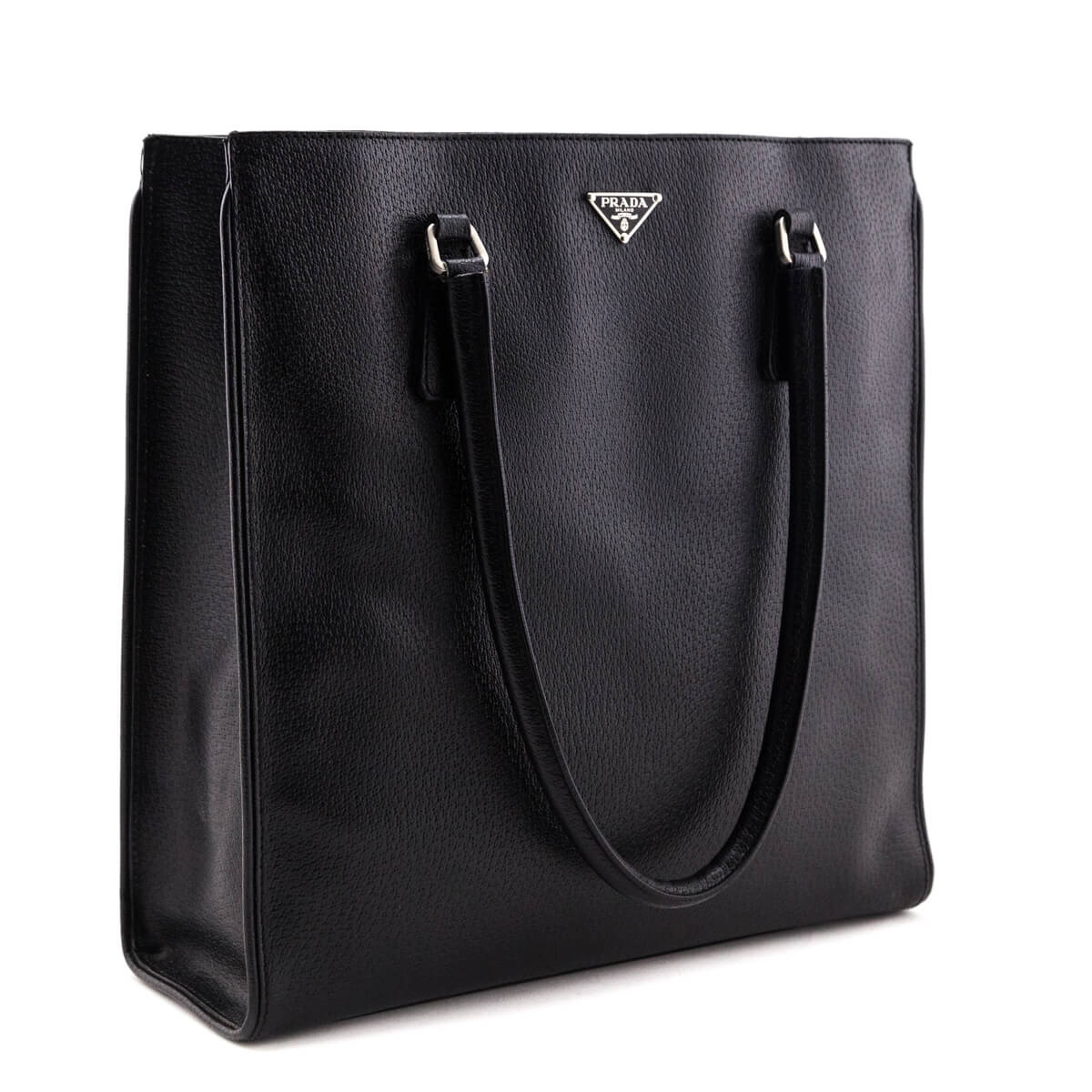 Prada Black Leather Vintage Cinghiale Tote