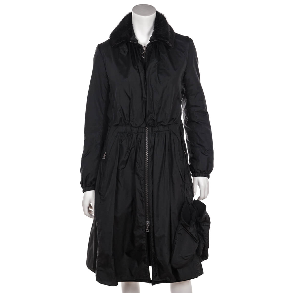 Prada Black Nylon Parka Size L | IT 44