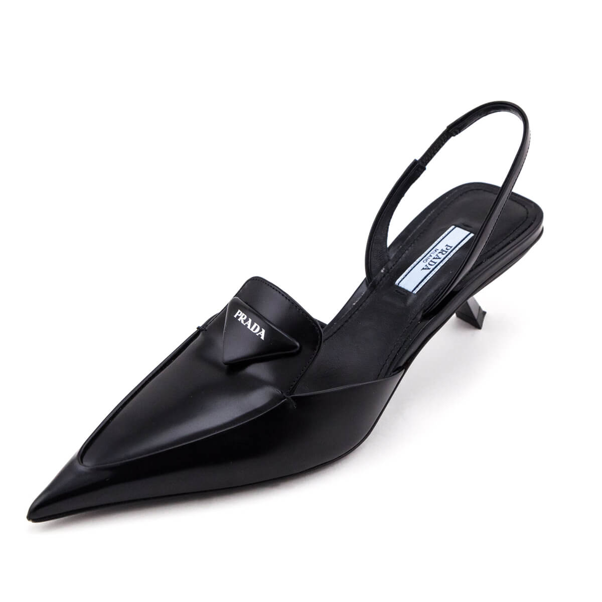 Prada Black Slingback Pumps Size US 8 | EU 38