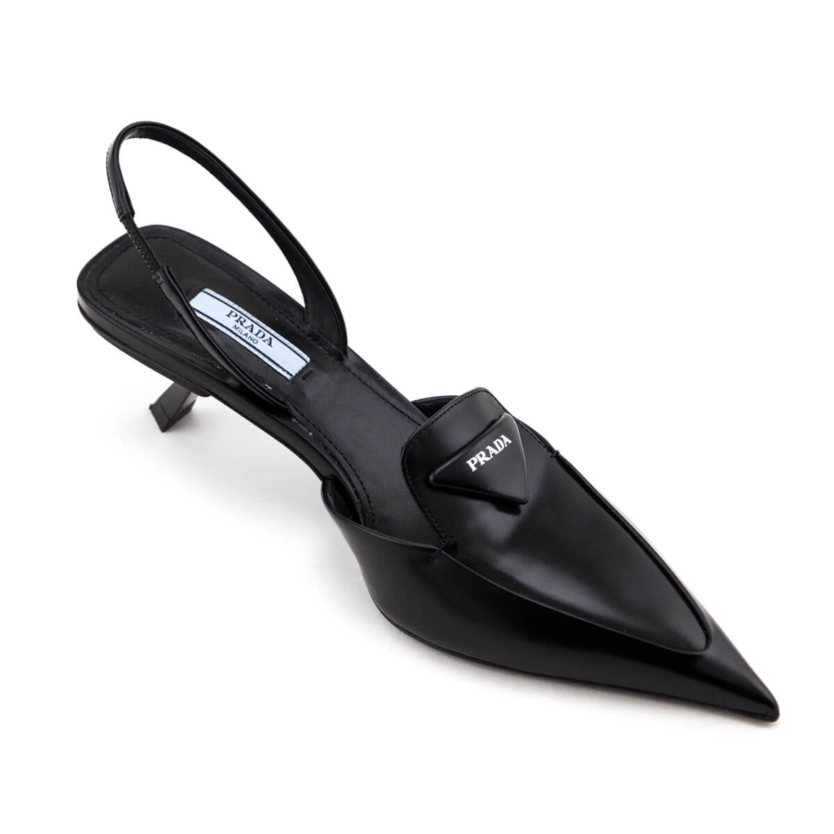 Prada Black Slingback Pumps Size US 8 | EU 38