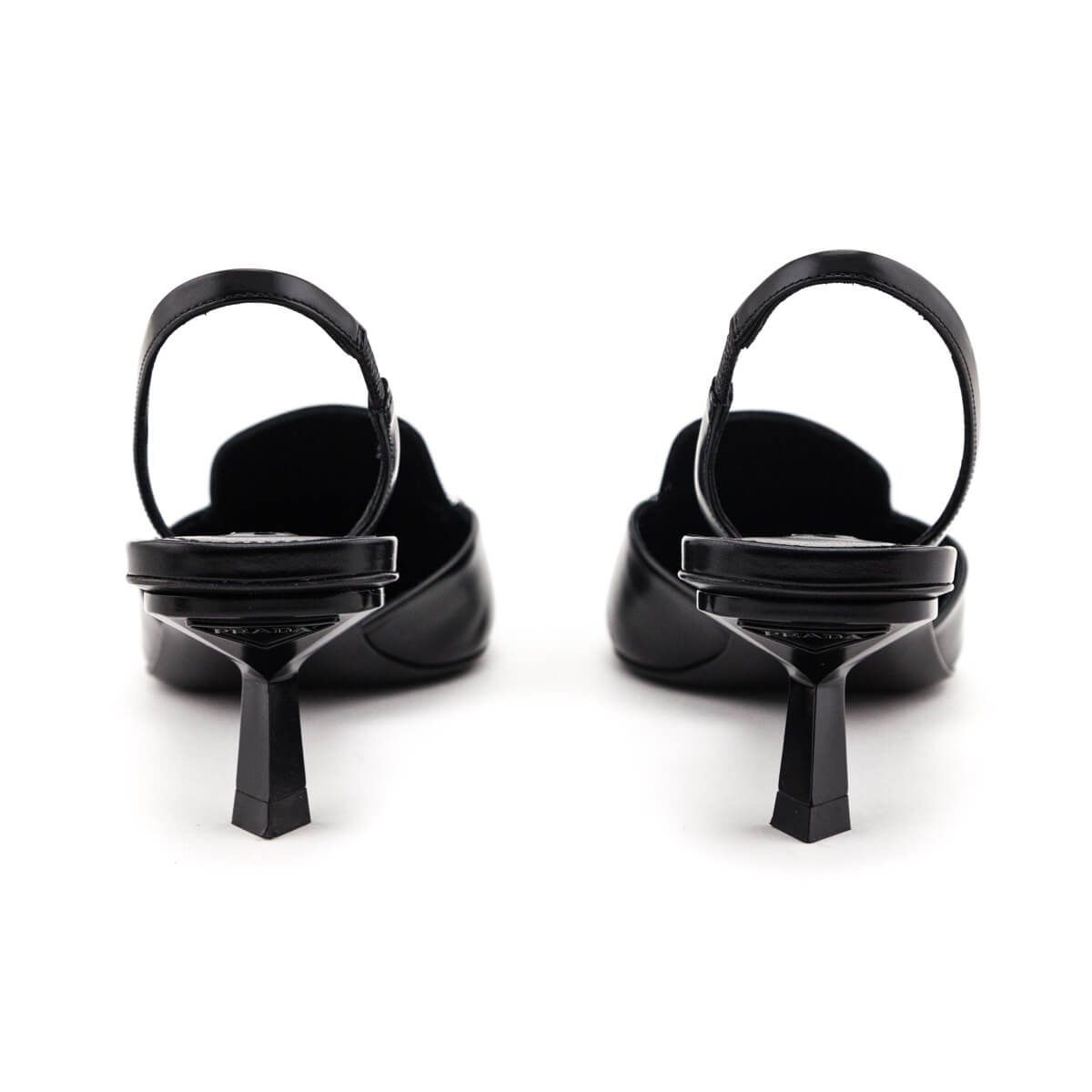 Prada Black Slingback Pumps Size US 8 | EU 38