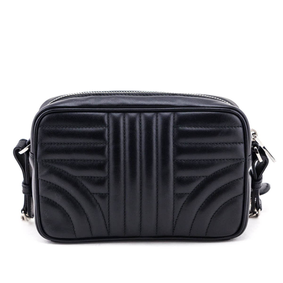 Prada Black Soft Calfskin Diagramme Camera Bag