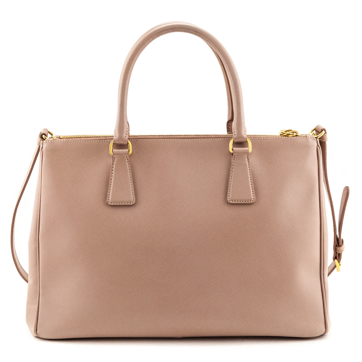 Prada Cammeo Saffiano Lux Medium Galleria Double Zip Tote