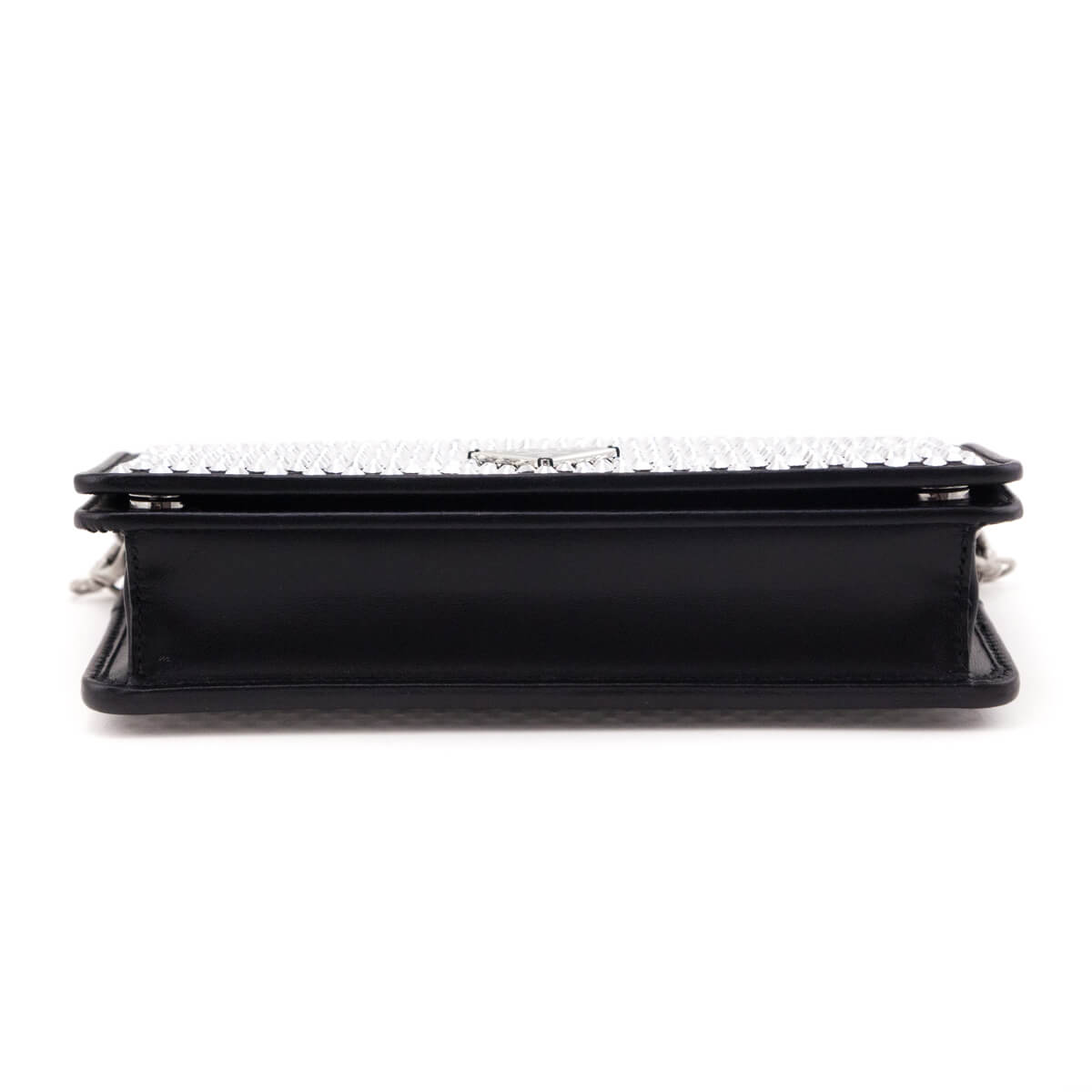 Prada Crystal Mini Wallet Chain