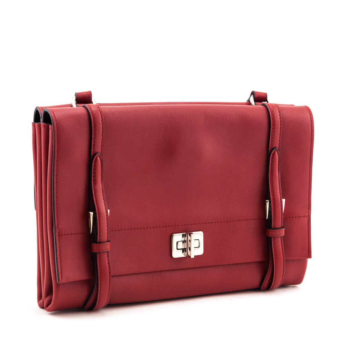 Prada Fuoco Lux Calf Double-Sided Flap Crossbody