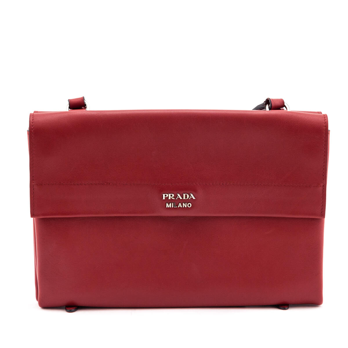 Prada Fuoco Lux Calf Double-Sided Flap Crossbody