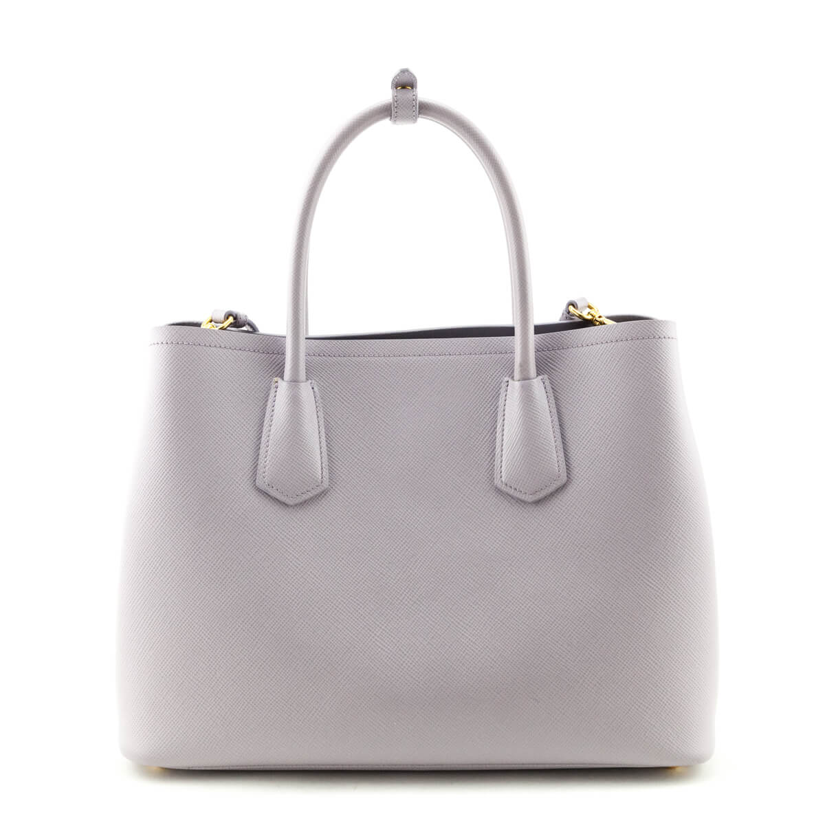 Prada Lilac Saffiano Medium Double Bag