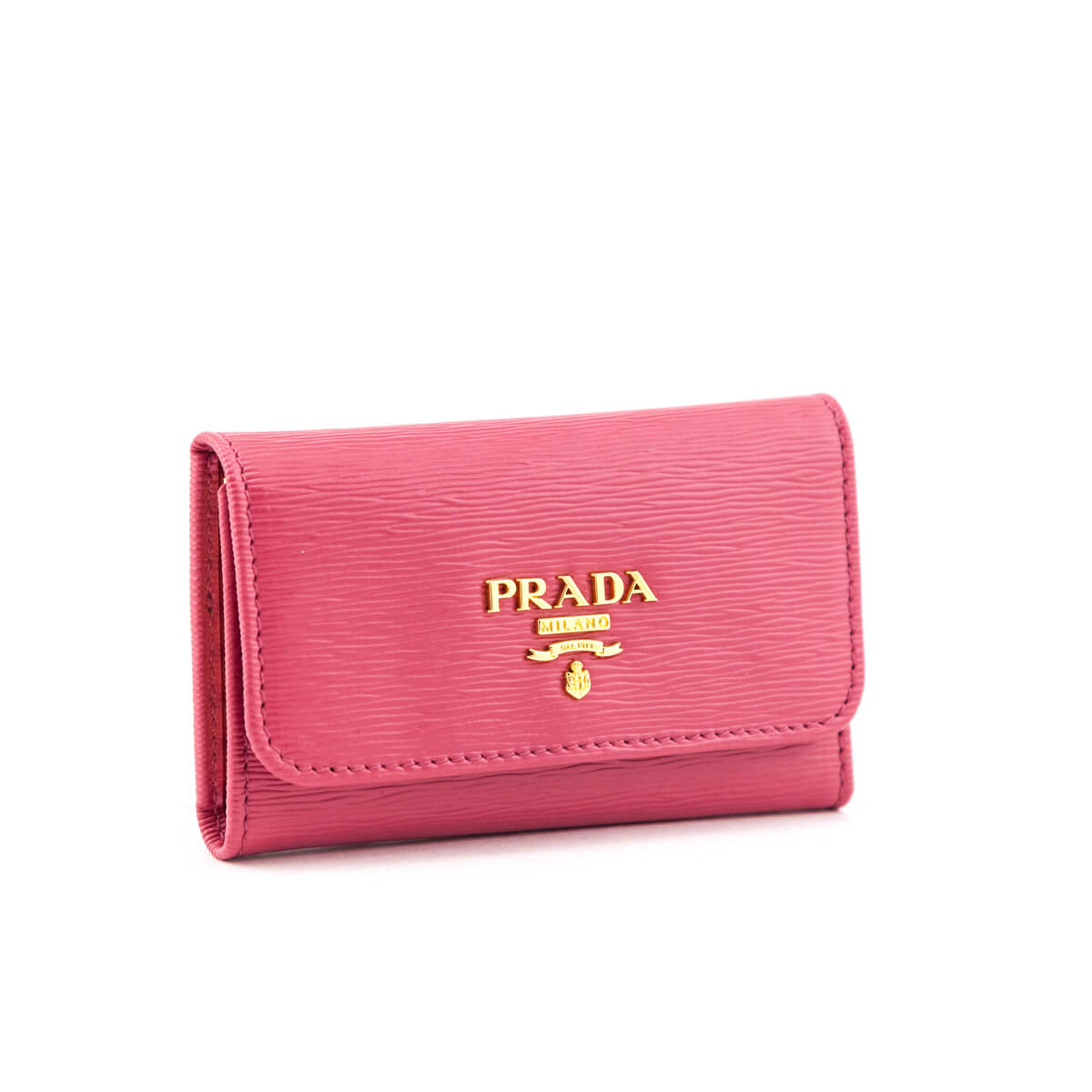 Prada Peonia Vitello Move Key Pouch