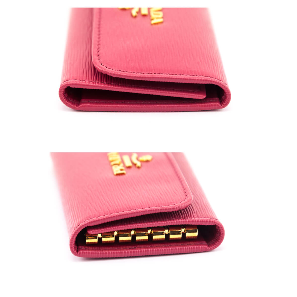 Prada Peonia Vitello Move Key Pouch