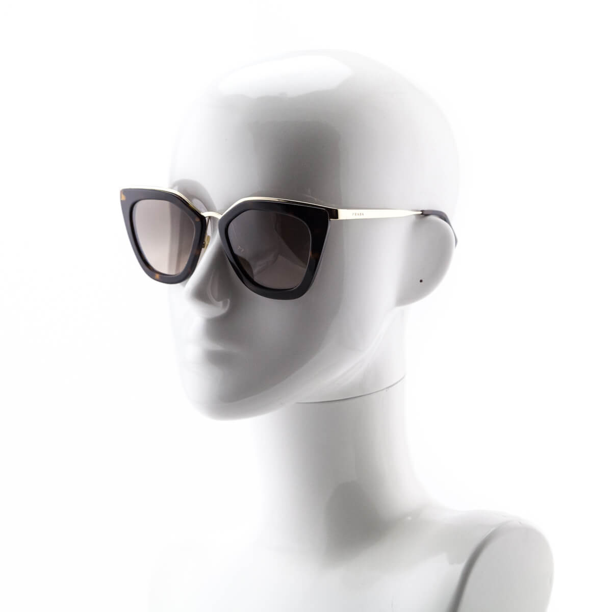 Prada Tortoiseshell Cat Eye Cinema Sunglasses