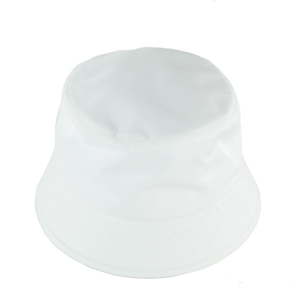 Prada White Re-Nylon Bucket Hat Size L
