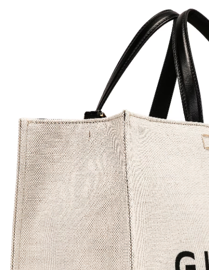GIVENCHY - Medium G Tote Shopping Bag in Beige & Black
