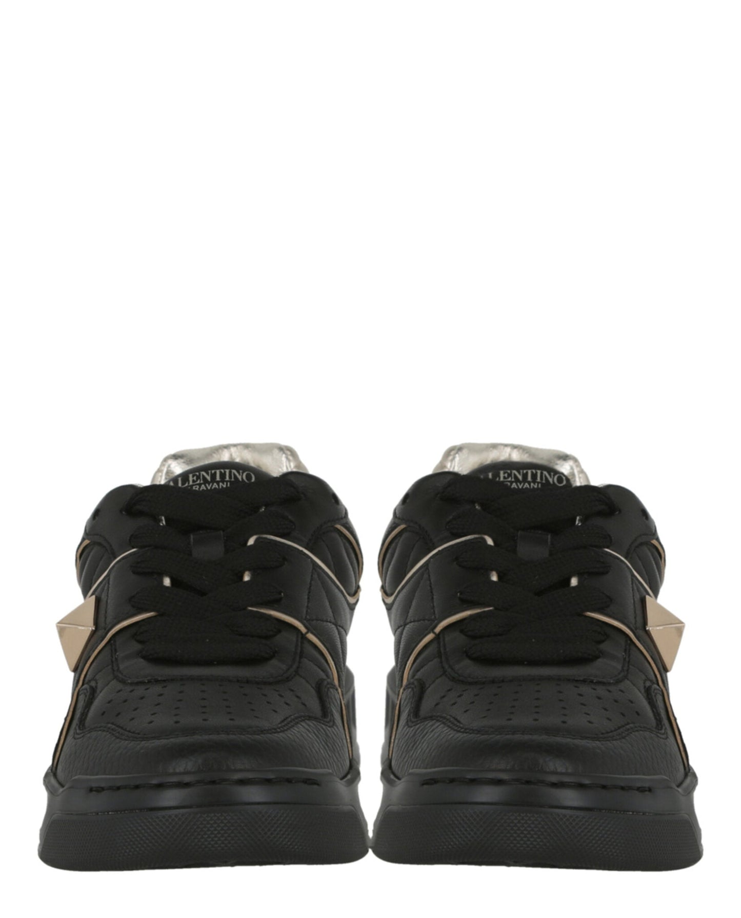 Valentino Womens One Stud Low-Top Leather Sneaker