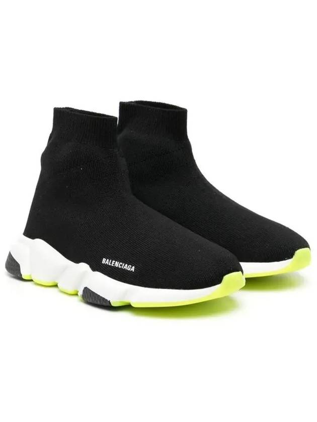 Balenciaga Kids Logo Speedrunner Sneakers Black