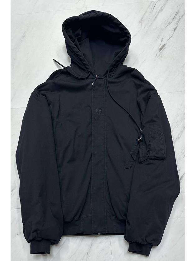 Balenciaga padded bomber hoodie 110