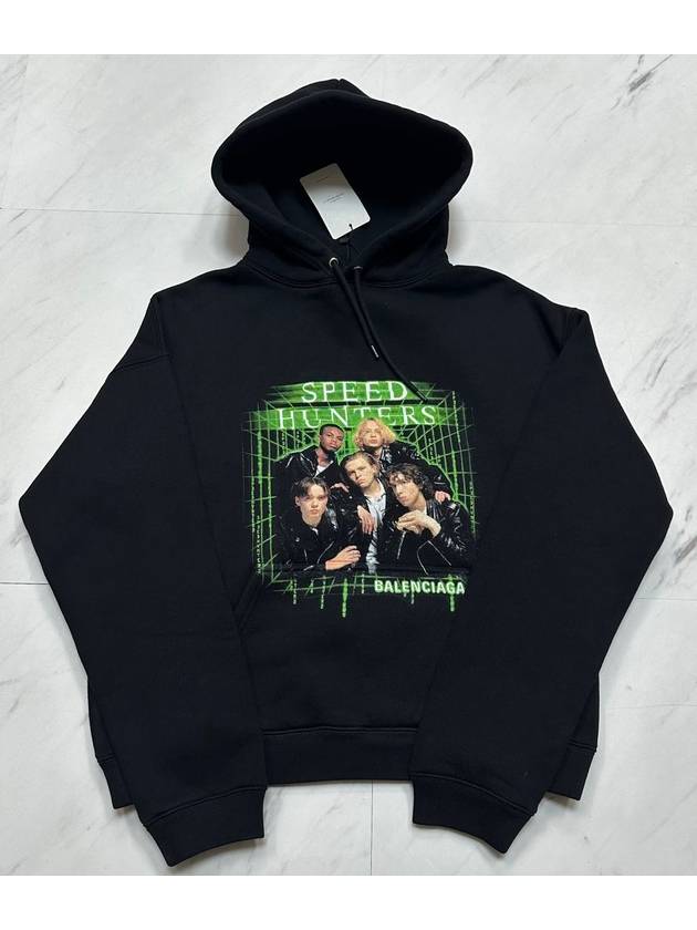 Balenciaga Cotton Speedhunter Print Hoodie